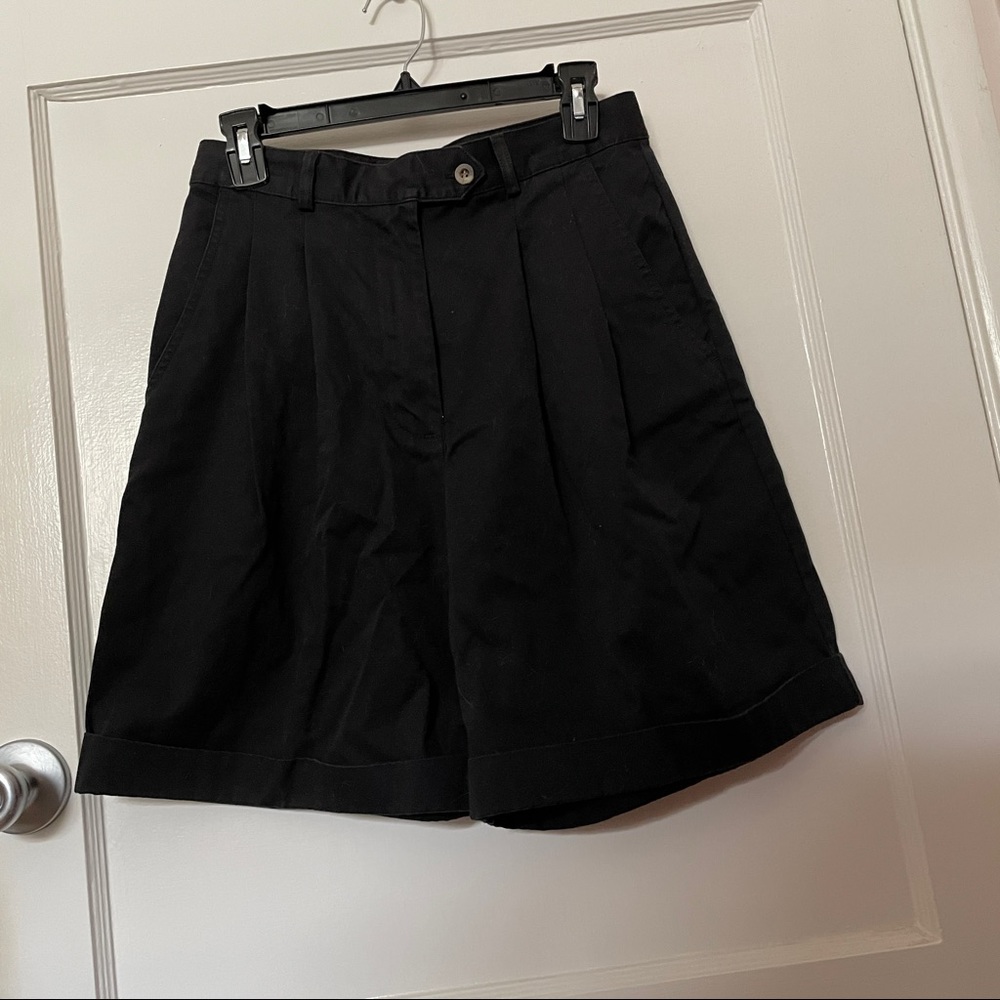 Charter club black high waisted shorts